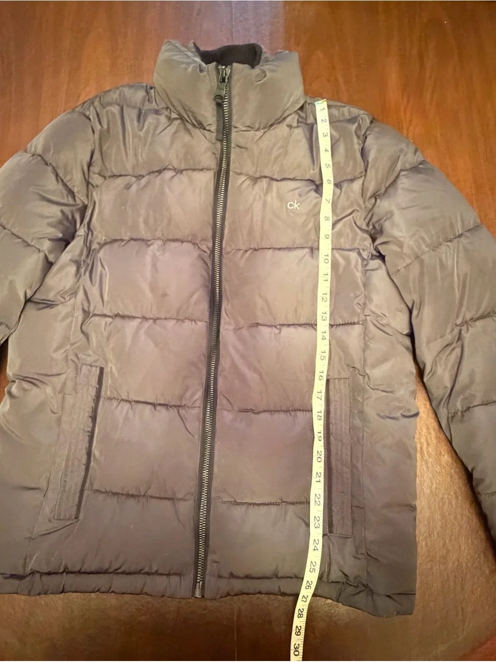 Calvin Klein Men's Dark Brown Quilted Puffer Jacket